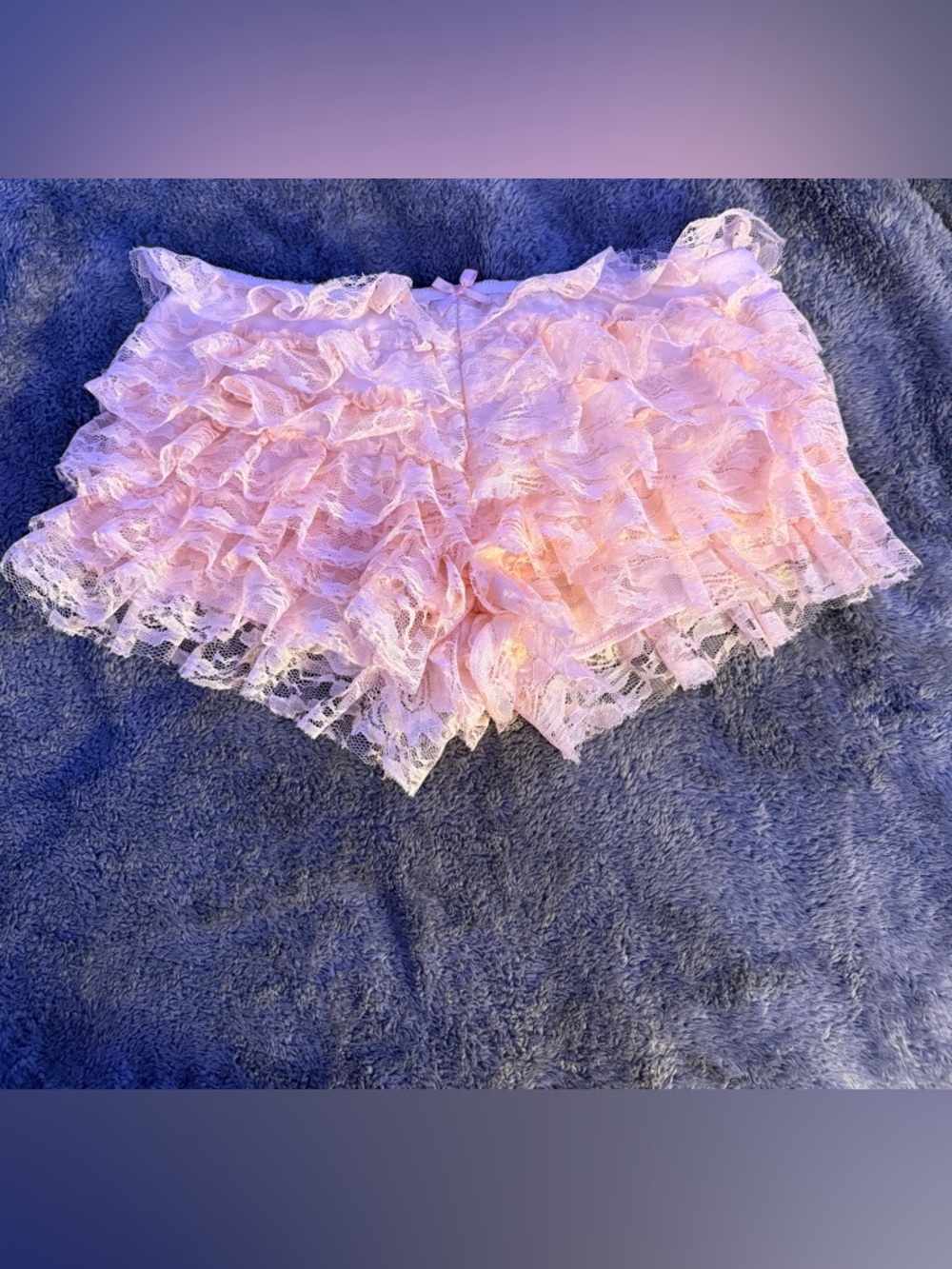 Pink Lace Ruffle Skort for Women